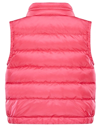 Shop Moncler Girl's Amaury Quilted Vest In Pink