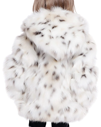 Shop Fabulous Furs Spotted Faux-fur Parka In Snow Leopard