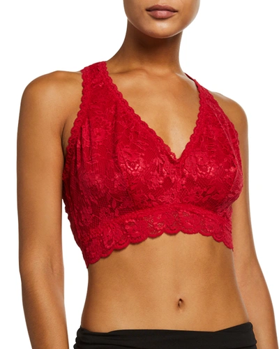 Shop Cosabella Curvy Racie Never Say Never Racerback Bralette In Bright Red