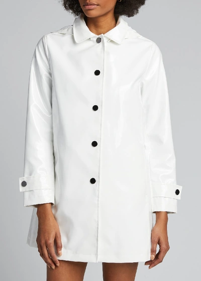 Shop Jane Post Iconic Princess Slicker W/ Detachable Hood In White