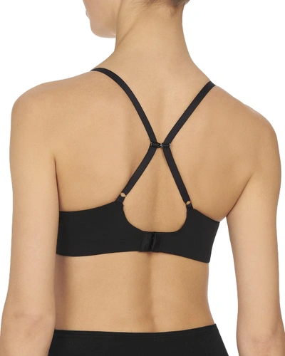 Shop Natori Minimal Convertible Push-up Bra In Black