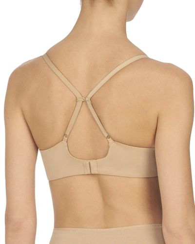 Shop Natori Minimal Convertible Push-up Bra In Cafe