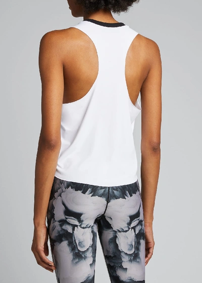 Shop Ultracor Essential Lyra Racerback Top In White Nero