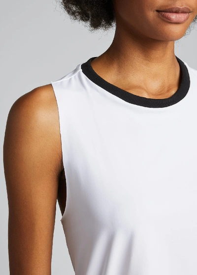 Shop Ultracor Essential Lyra Racerback Top In White Nero