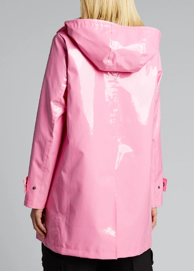 Shop Jane Post Iconic Princess Slicker W/ Detachable Hood In Pink