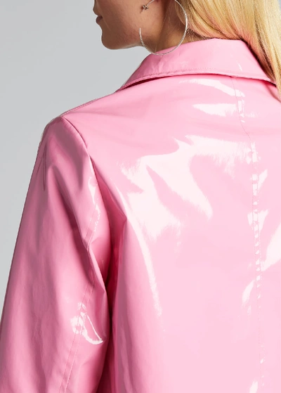 Shop Jane Post Iconic Princess Slicker W/ Detachable Hood In Pink