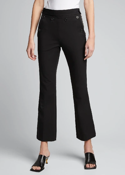 Shop Helmut Lang Rider Crop Pants In Black