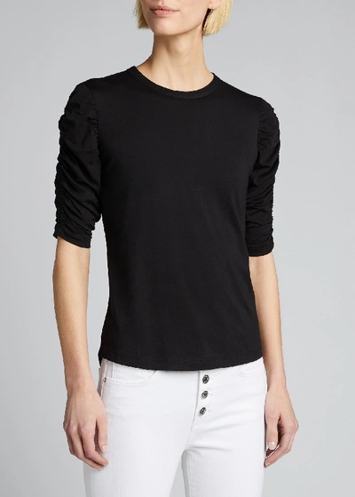 Veronica Beard Waldorf Tee In Black