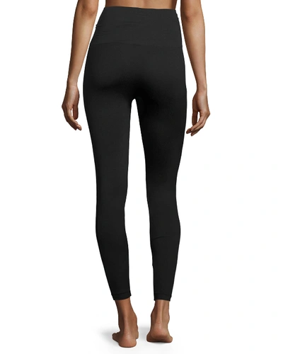 Spanx Plus Size Look-at-me-now&trade; Seamless Leggings In Very Black