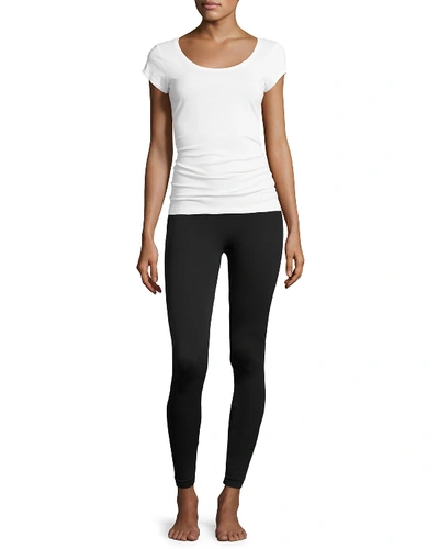 Spanx Plus Size Look-at-me-now&trade; Seamless Leggings In Very Black