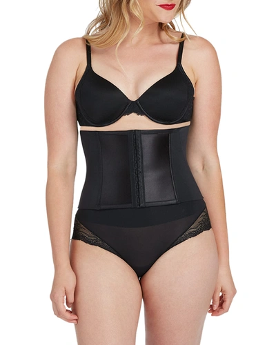 Shop Spanx Under Sculpture Waist-cincher Shaper Corset In Very Black