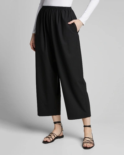 Shop Eskandar Japanese Trousers In Black