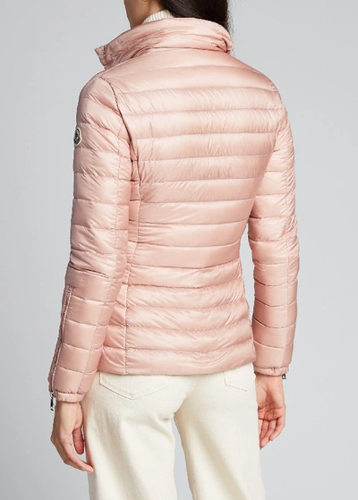 Shop Moncler Safre Puffer Coat In Pink