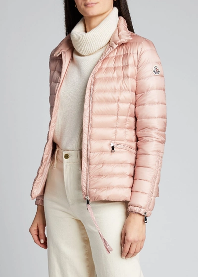 Shop Moncler Safre Puffer Coat In Pink