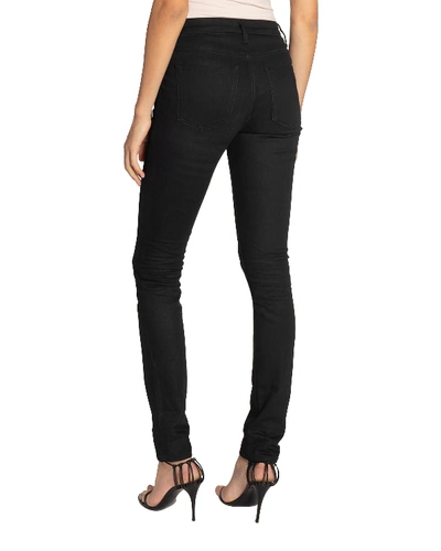 Shop Saint Laurent 5-pocket Skinny Jeans In Black