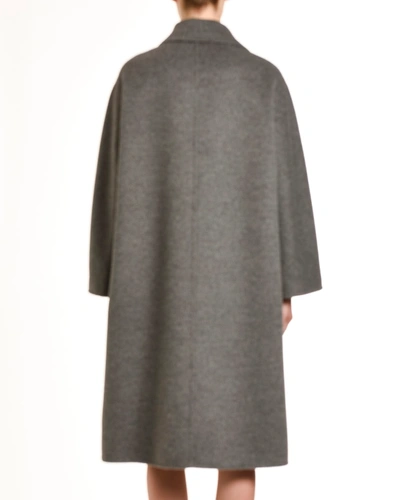 Shop Prada Cashmere-angora Opera Coat In Gray