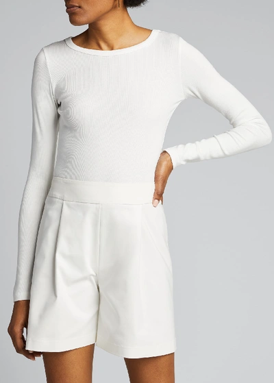 Shop Agolde Leila Bodysuit In White