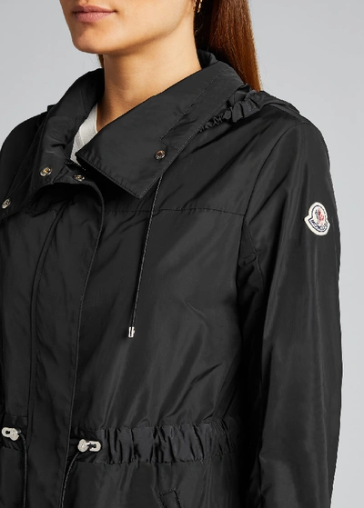 Shop Moncler Malachite Long Parka In Black