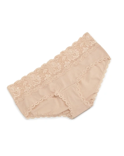 Shop Cosabella Never Say Never Maternity Lace Hotpants In Blush