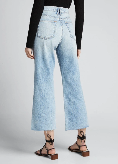 Shop Slvrlake Grace Crop Jeans In Medium Blue