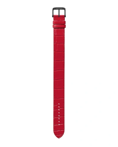 Shop Tom Ford Large Alligator Strap In Vermillion