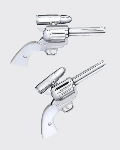 Shop Jan Leslie Silver Gun Cuff Links
