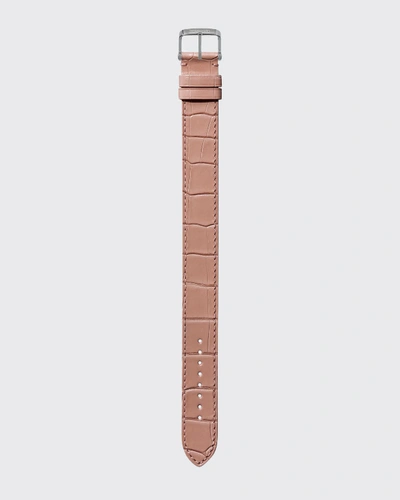 Shop Tom Ford Medium Alligator Strap In Nude