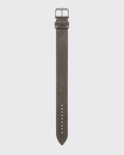 Shop Tom Ford Large Pebble Grain Leather Strap