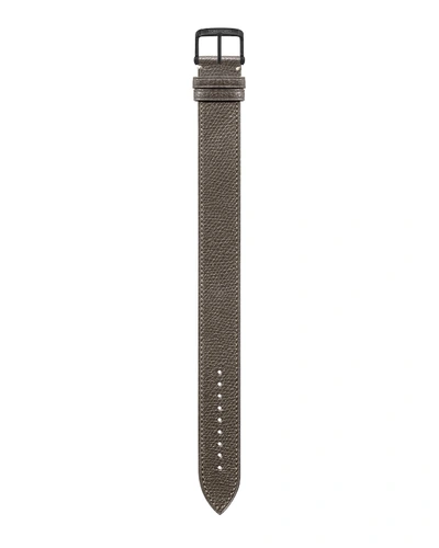 Shop Tom Ford Large Pebble Grain Leather Strap