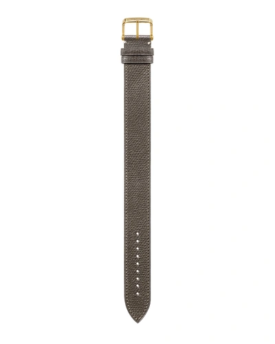 Shop Tom Ford Large Pebble Grain Leather Strap