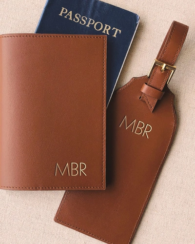 Shop Bell'invito Monogram Luggage Tag In Siena