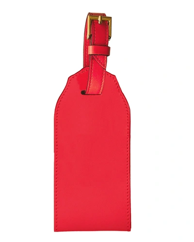 Bell'invito Monogram Luggage Tag In Coral