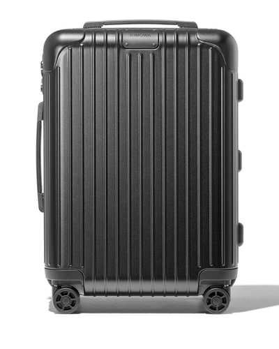 Shop Rimowa Essential Cabin Multiwheel Luggage In Matte Black