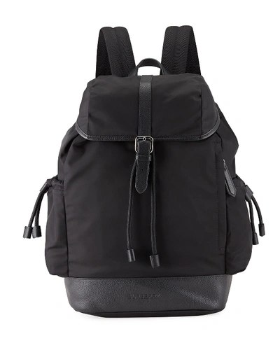 Shop Burberry Watson Diaper Backpack In Black