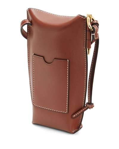 Loewe Gate Pocket Classic Calf Leather Bucket Bag Rust