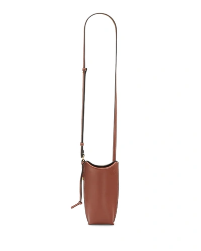 Loewe Gate Pocket Classic Calf Leather Bucket Bag In Rust