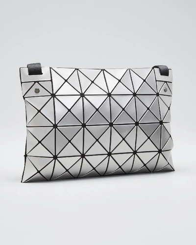 Shop Bao Bao Issey Miyake Lucent Geo Tile Crossbody Clutch Bag In Silver