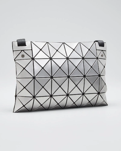 Bao Bao Issey Miyake Lucent Geo Tile Crossbody Clutch Bag In Silver