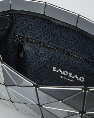 Shop Bao Bao Issey Miyake Lucent Geo Tile Crossbody Clutch Bag In Silver
