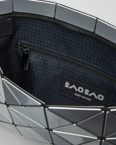 Bao Bao Issey Miyake Lucent Geo Tile Crossbody Clutch Bag In Silver