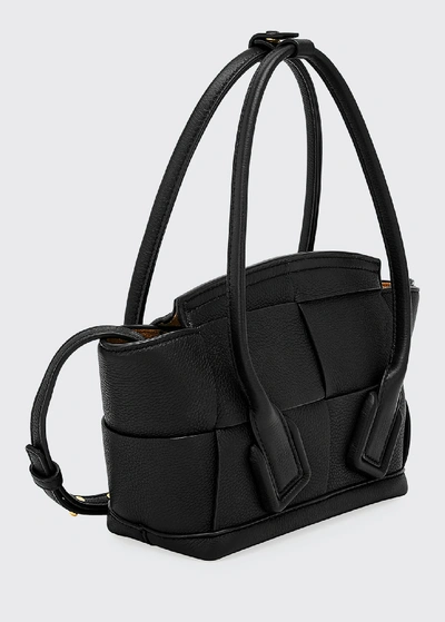 Bottega Veneta Arco 33 Mini Grainy Leather Top-handle Bag In Black |  ModeSens