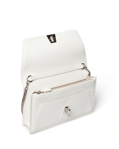 Shop Akris Anouk Clutch Bag W/chain In White