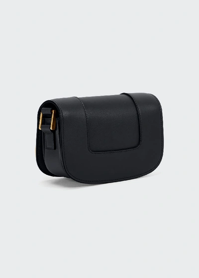 Shop Valentino Supervee Small Leather Shoulder Bag In Black