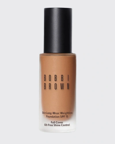 Shop Bobbi Brown Skin Long-wear Weightless Foundation Spf 15 In Golden Honey W068