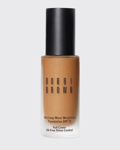 Shop Bobbi Brown Skin Long-wear Weightless Foundation Spf 15 In Honey W064