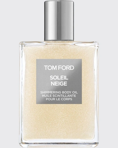 Shop Tom Ford 3.4 Oz. Soleil Neige Shimmering Body Oil In 01 Platinum