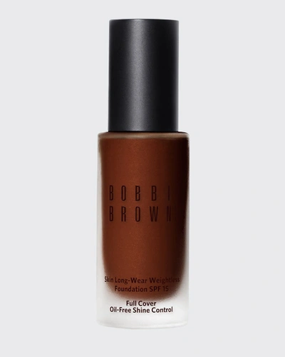 Shop Bobbi Brown Skin Long-wear Weightless Foundation Spf 15 In Chestnut W108