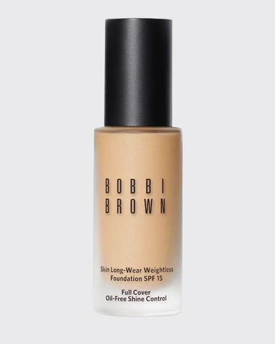 Shop Bobbi Brown Skin Long-wear Weightless Foundation Spf 15 In Warm Ivory W026