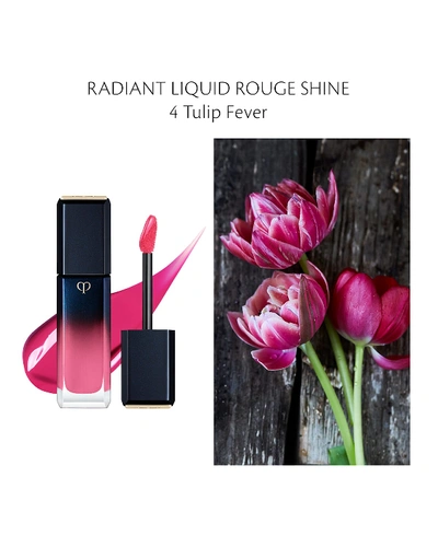Shop Clé De Peau Beauté Radiant Liquid Lipstick Rouge Shine In 7 Red Currant