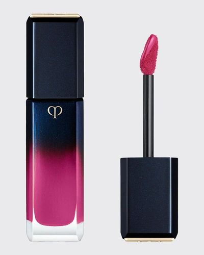 Shop Clé De Peau Beauté Radiant Liquid Lipstick Rouge Shine In 8 Midnight Dew